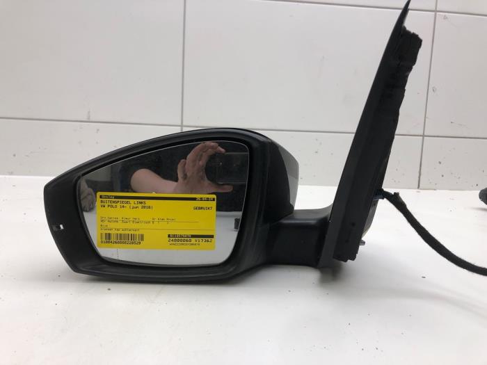 VOLKSWAGEN Polo 5 generation (2009-2017) Priekinių kairių durų veidrodis 6C1857507A 24559389