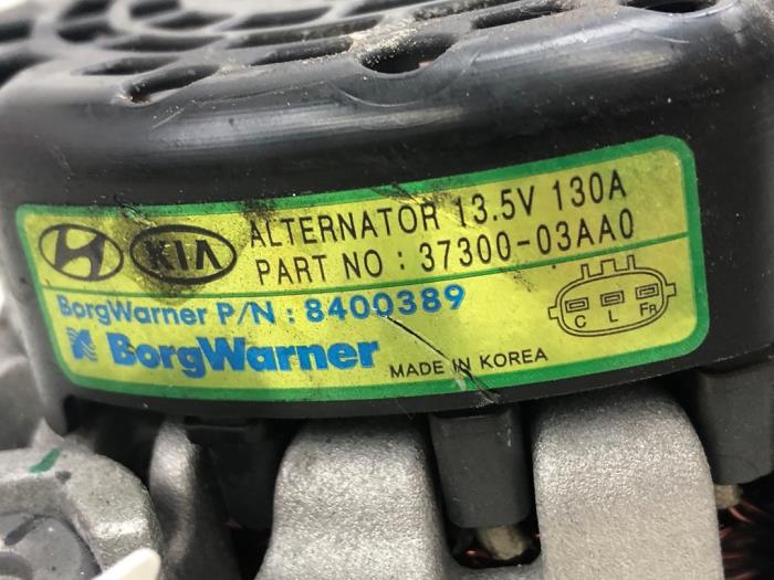 Gebruikte Dynamo Hyundai i30 (PDEB5/PDEBB/PDEBD/PDEBE) 1.4 T-GDI 16V Prijs € 93,45 Margeregeling aangeboden door Wessel Parts & Service B.V.