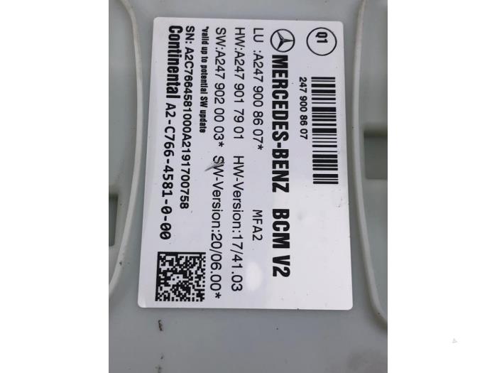 Computer Body Control van een Mercedes-Benz A (177.0) 1.3 A-250 e Turbo 16V 2021