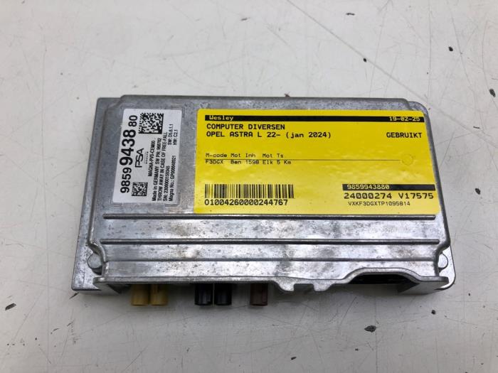 Gebruikte Computer Diversen Opel Astra L (F3/FB/FM/FP) 1.6 Plug-in Hybrid Turbo 16V Prijs € 523,95 Margeregeling aangeboden door Wessel Parts & Service B.V.