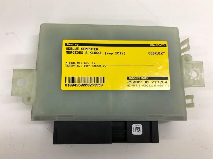 Gebruikte Adblue Computer Mercedes S (222.0/222.1) 3.0 S-400d 4-Matic Prijs € 52,50 Margeregeling aangeboden door Wessel Parts & Service B.V.