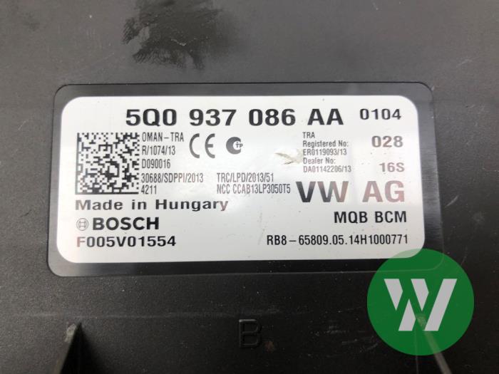 Gebruikte Bodycontrol Module Volkswagen Golf VII Variant (AUVV) 1.4 TSI 16V Prijs € 93,45 Margeregeling aangeboden door Wessel Parts & Service B.V.