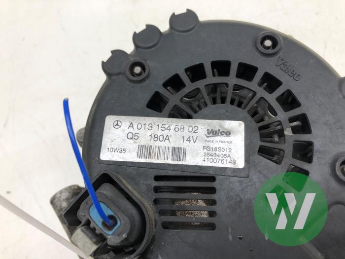 Gebruikte Dynamo Mercedes E (W212) E-200 CDI 16V BlueEfficiency,BlueTEC Prijs € 93,45 Margeregeling aangeboden door Wessel Parts & Service B.V.
