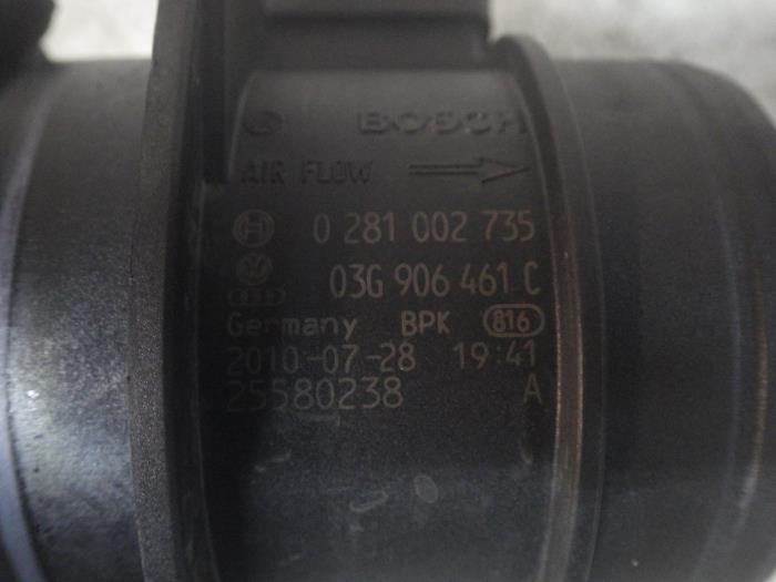 Gebruikte Luchthoeveelheidsmeter Volkswagen Passat Variant (3C5) 2.0 TDI 16V 140 Prijs € 40,95 Margeregeling aangeboden door Wessel Parts & Service B.V.
