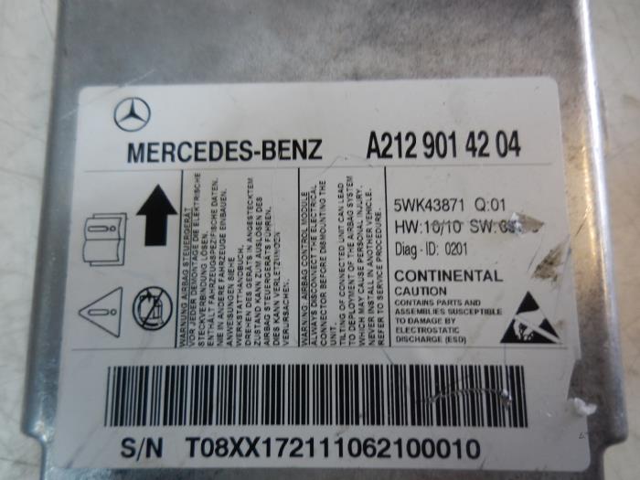 MERCEDES-BENZ E-Class W212/S212/C207/A207 (2009-2016) SRS kontrollenhet 2129014204 14601502