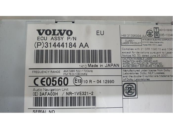 Navigatie Module van een Volvo V40 (MV) 2.0 D4 16V 2014