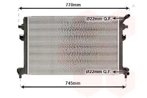 Nieuwe Radiateur Volkswagen Golf VII (AUA) 1.4 TGI 16V Prijs € 96,29 Inclusief btw aangeboden door De Witte Boerderij AutoMotive