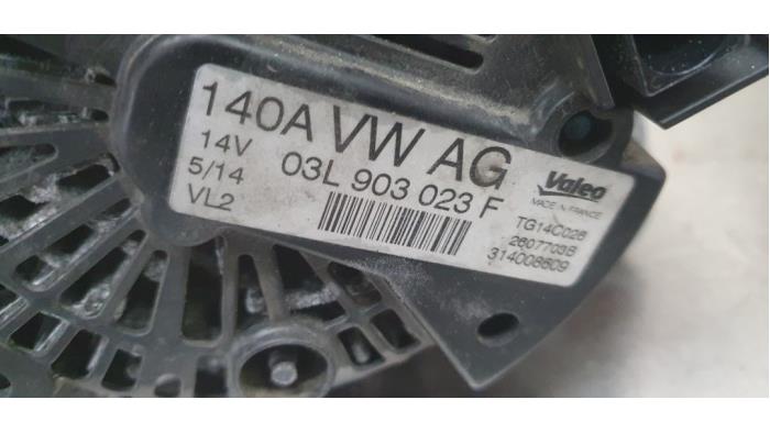 Dynamo van een Volkswagen Golf VI (5K1) 2.0 TSI R 16V 4Motion 2012