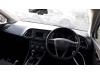 Dashboard van een Seat Leon ST (5FF), 2012 / 2020 1.6 TDI 16V, Combi/o, 4Dr, Diesel, 1 598cc, 81kW (110pk), FWD, CRKB; CXXB; DBKA, 2013-09 / 2020-08 2015