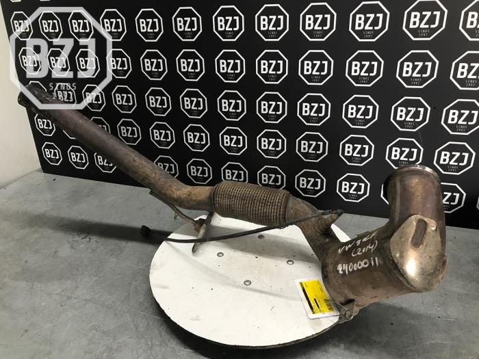 Katalysator van een Volkswagen Golf VII (AUA) 2.0 GTI 16V Performance Package 2014