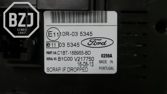 Display Interieur van een Ford Fiesta 2013