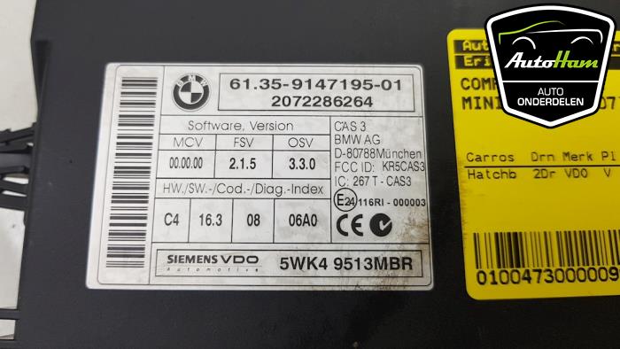 Comfort Module van een MINI Mini (R56) 1.6 16V Cooper S 2007