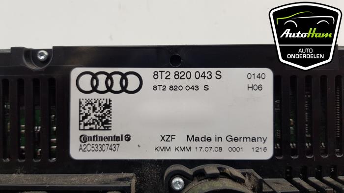 Kachel Bedieningspaneel van een Audi A4 (B8) 2.0 TDI 16V 2009