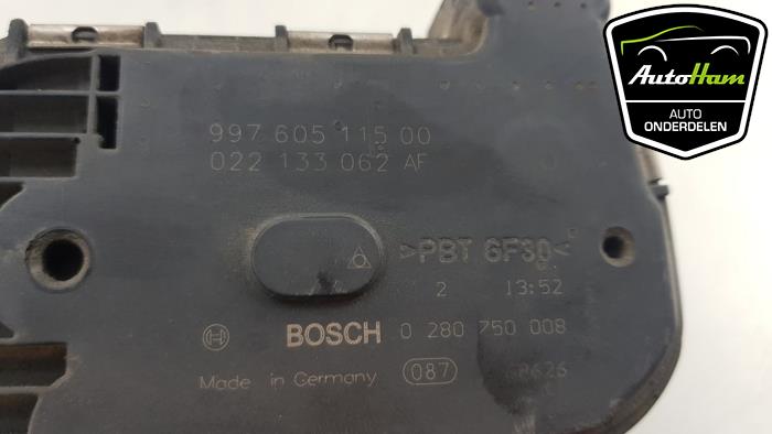 Gasklephuis van een Porsche Boxster (987) 3.4 S 24V 2007