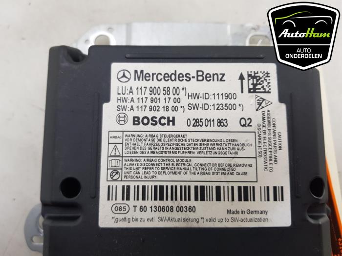 Airbag Module Mercedes CLA 2.0 CLA250 Turbo 16V A1179011700