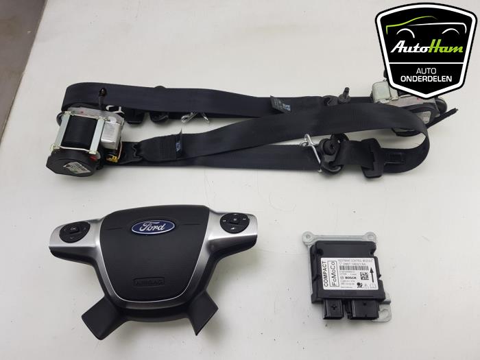 Airbag Set+Module van een Ford C-Max (DXA) 1.0 Ti-VCT EcoBoost 12V 100 2015