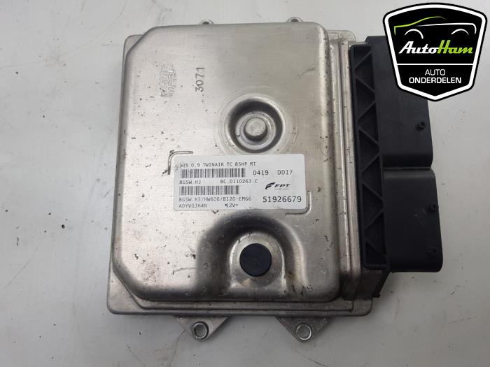 Kontaktslot + computer van een Fiat Punto Evo (199) 1.2 Euro 4 2010