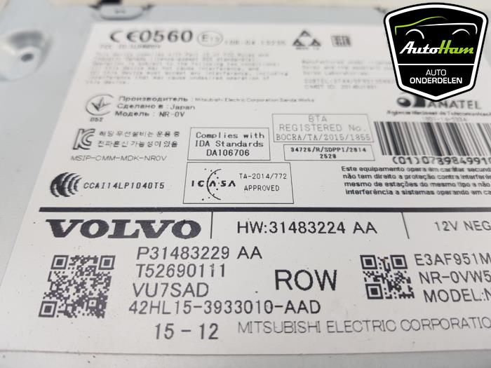 Regelunit Multi Media van een Volvo XC90 II 2.0 D5 16V AWD 2016