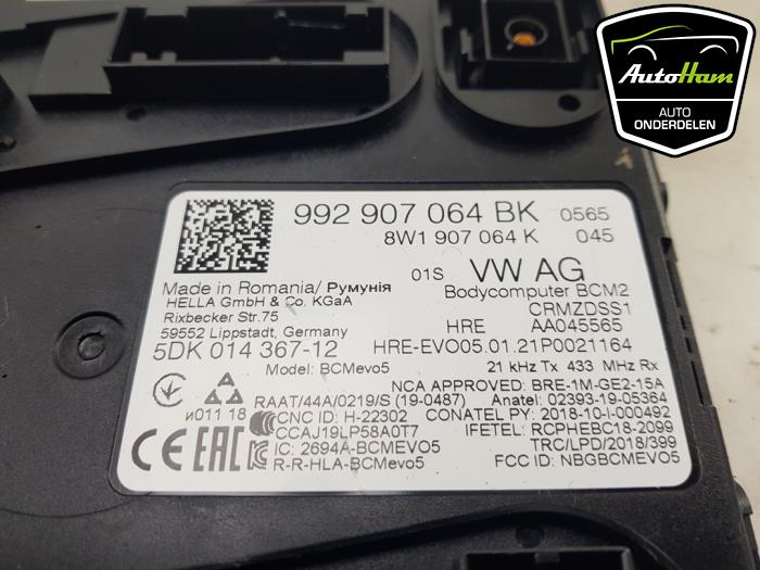 Computer Body Control van een Porsche Taycan (Y1A) 4S 2021