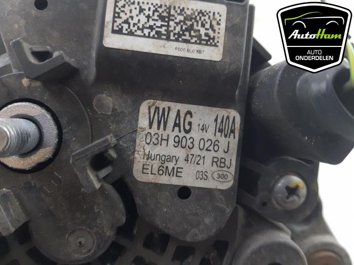 Dynamo van een Volkswagen Crafter (SY) 2.0 TDI FWD 2022