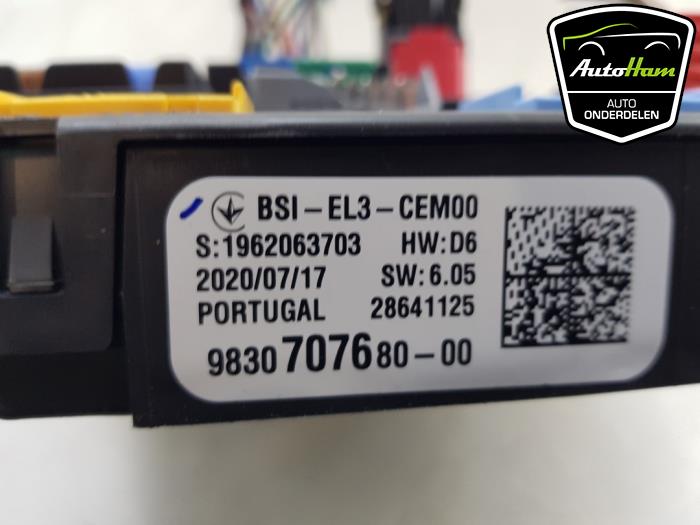 Computer Body Control van een Opel Combo Cargo 1.5 CDTI 130 2020