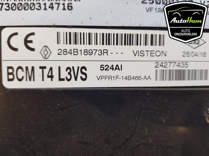 Computer Body Control van een Renault Twingo III (AH) 1.0 SCe 70 12V 2016