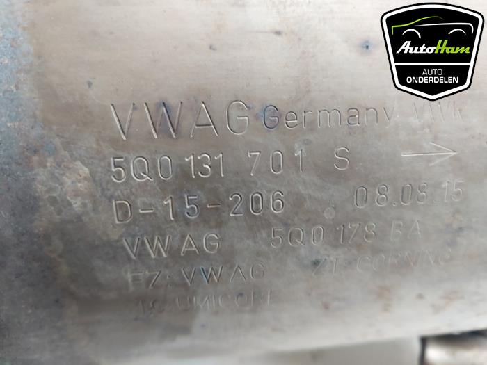 Katalysator van een Volkswagen Golf Sportsvan (AUVS) 1.4 TSI 16V 2015