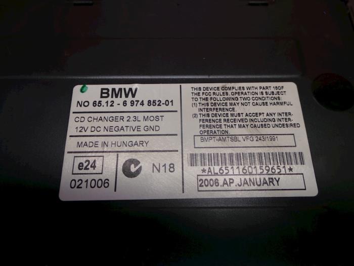 BMW 7 Series E65/E66 (2001-2008) Muzikos grotuvas be navigacijos 6512697485201 23104943