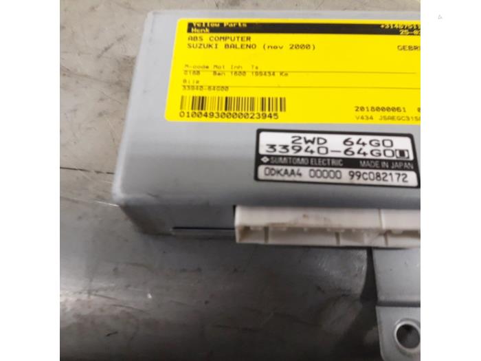 Gebruikte ABS Computer Suzuki Baleno (GC/GD) 1.6 16V Prijs € 35,00 Margeregeling aangeboden door Yellow Parts