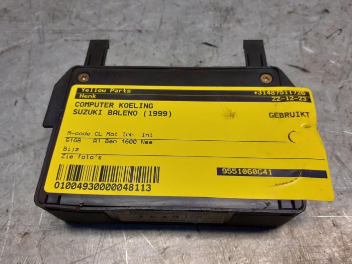 Gebruikte Koeling Module Suzuki Baleno (GA/GB) 1.6 16V Prijs € 35,00 Margeregeling aangeboden door Yellow Parts