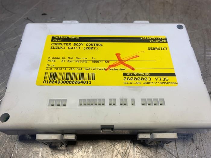Gebruikte Bodycontrol Module Suzuki Swift (ZA/ZC/ZD1/2/3/9) 1.3 VVT 16V Prijs € 69,00 Margeregeling aangeboden door Yellow Parts