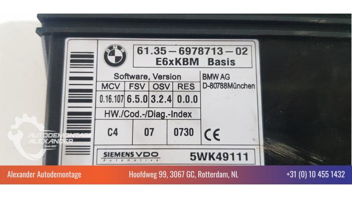 Computer Body Control van een BMW 5 serie (E60) 525d 24V 2006