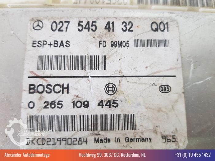 Esp computer van een Mercedes-Benz A (W168) 1.6 A-160 1998