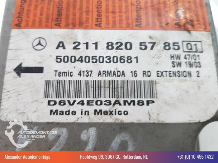 Airbag Module van een Mercedes-Benz E (W211) 3.2 E-320 CDI 24V 2003