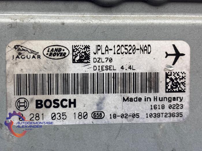 Computer Motormanagement van een Land Rover Range Rover IV (LG) 4.4 SDV8 32V 2018