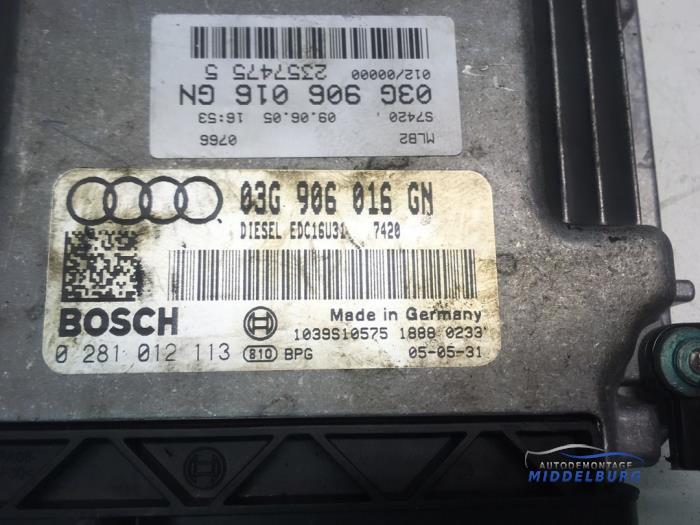 Gebruikte Computer Motormanagement Audi A4 Avant (B7) 2.0 TDI 16V Prijs € 48,00 Margeregeling aangeboden door Autodemontagebedrijf Middelburg B.V