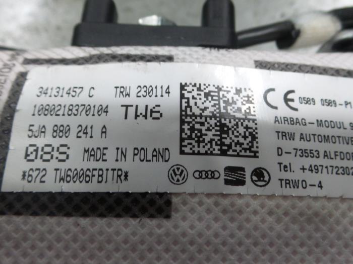 Stoel airbag (zitplaats) van een Seat Toledo (NHAA) 1.2 TSI 2014