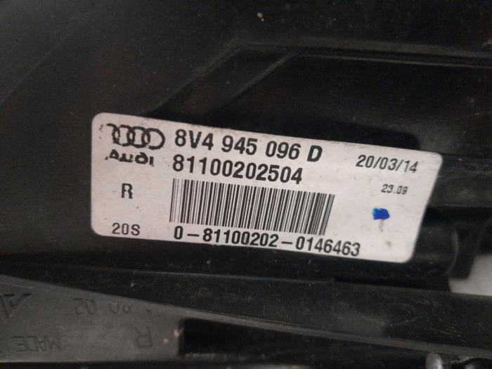 Achterlicht rechts van een Audi A3 Sportback (8VA/8VF) 1.4 TFSI 16V 2015