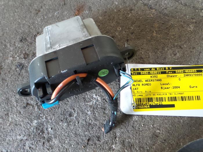 Alfa Romeo 147 Kachel Weerstand