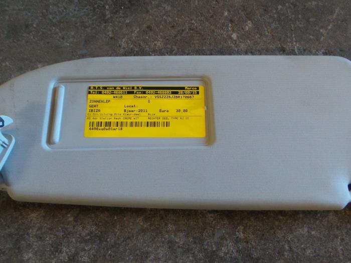 Seat Ibiza Zonneklep