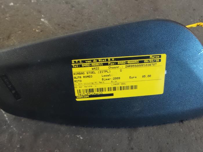 Alfa Romeo Mito Airbag stoel (zitplaats)