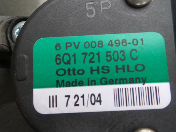 Gaspedaalpositie Sensor van een Seat Cordoba 2005