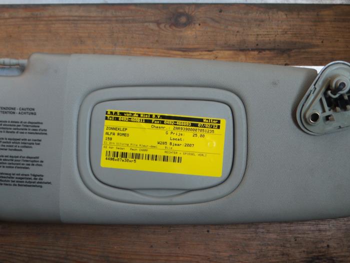 Alfa Romeo 159 Zonneklep