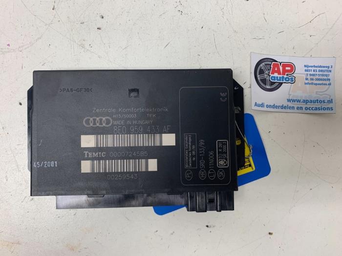 Gebruikte Bodycontrol Module Audi A4 (B6) 2.4 V6 30V Prijs € 99,99 Margeregeling aangeboden door AP Auto's