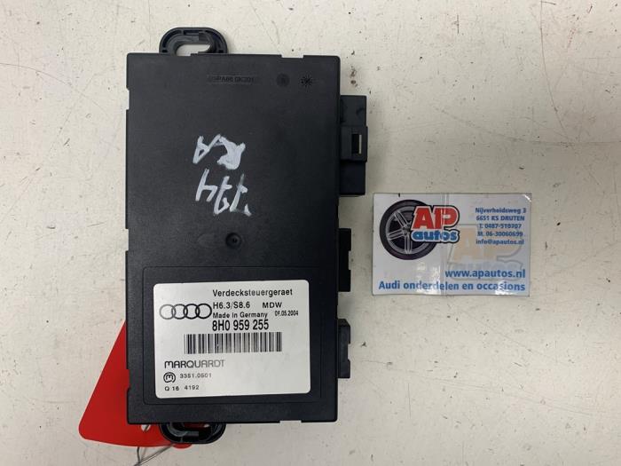 Gebruikte Computer cabriokap Audi A4 Cabriolet (B6) 1.8 T 20V Prijs € 224,99 Margeregeling aangeboden door AP Auto's
