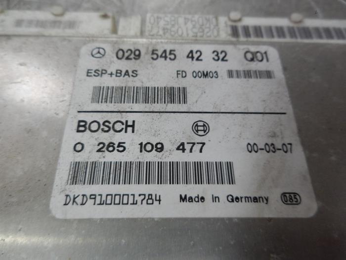 Gebruikte Esp computer Mercedes A (W168) 1.6 A-160 Prijs € 45,00 Margeregeling aangeboden door Tijdeman Mercedes Onderdelen