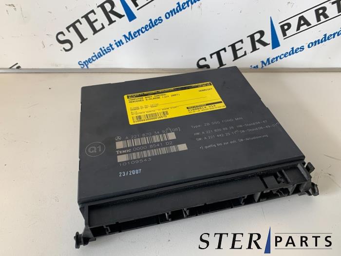 Gebruikte Module Bodycontrol Mercedes S (W221) 3.0 S-320 CDI 24V Prijs € 75,00 Margeregeling aangeboden door Sterparts Mercedes specialist