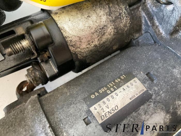 Startmotor van een Mercedes-Benz C (W204) 2.2 C-200 CDI 16V Eco 2008