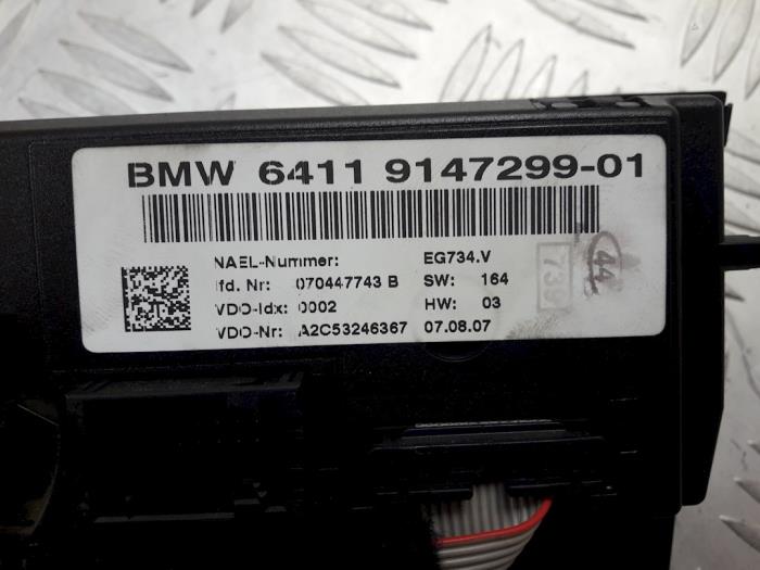 Climatronic Paneel van een BMW 3 serie (E90) 328i 24V 2011