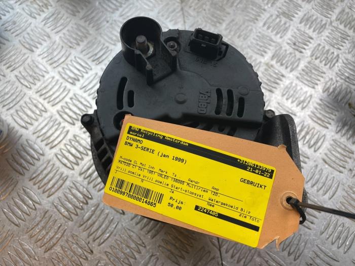 Gebruikte Alternator BMW 3 serie (E46/4) 320d 16V Prijs € 50,00 Margeregeling aangeboden door Bentie's autodemontage
